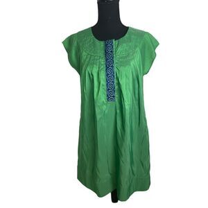 #529 MARK ZUNINO Green Shift Dress